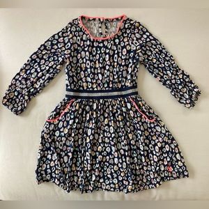 Cheetah colorful dress with pockets approx 5t